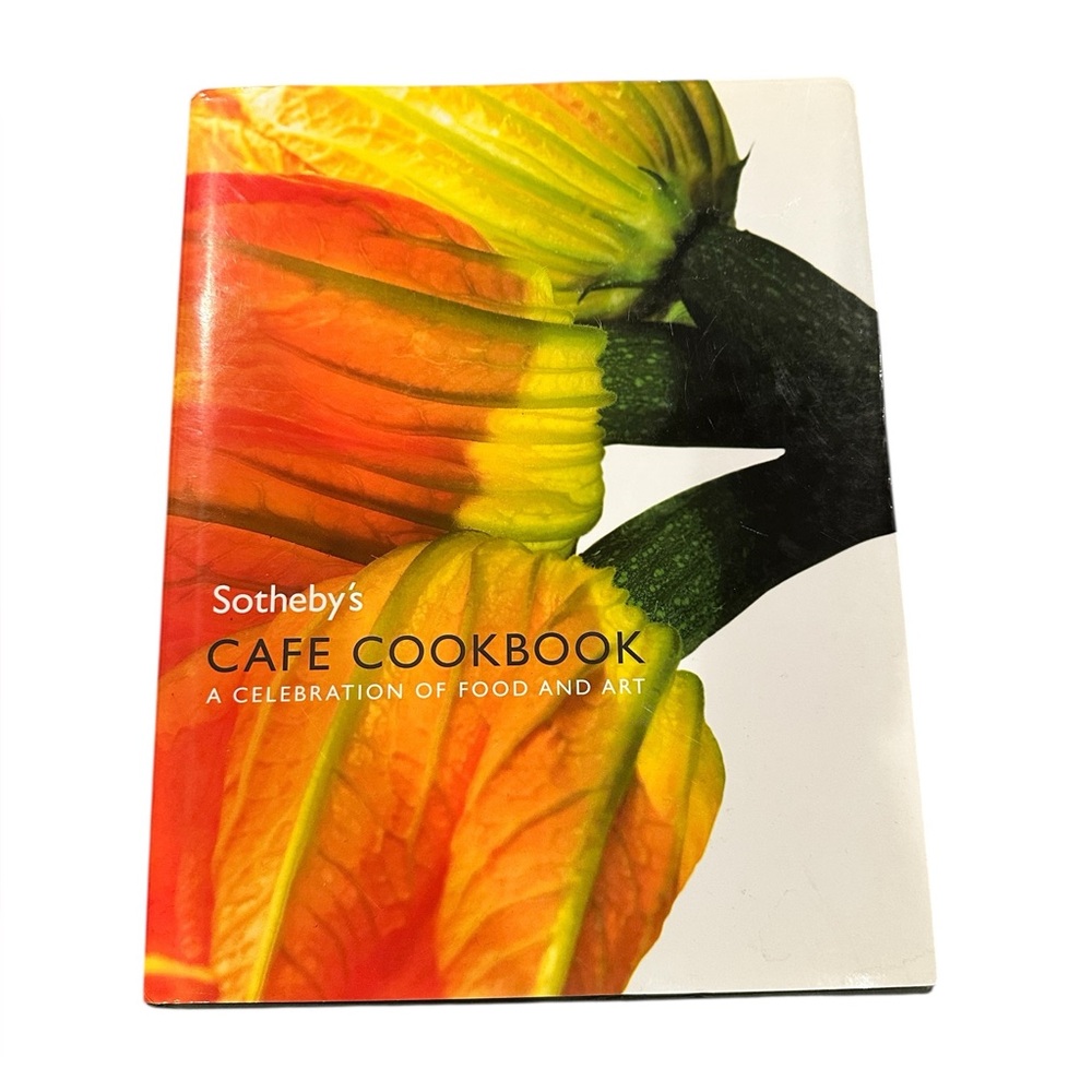 Sotheby's Cafe Cookbook A celebration of food & art hardcover coffee table book